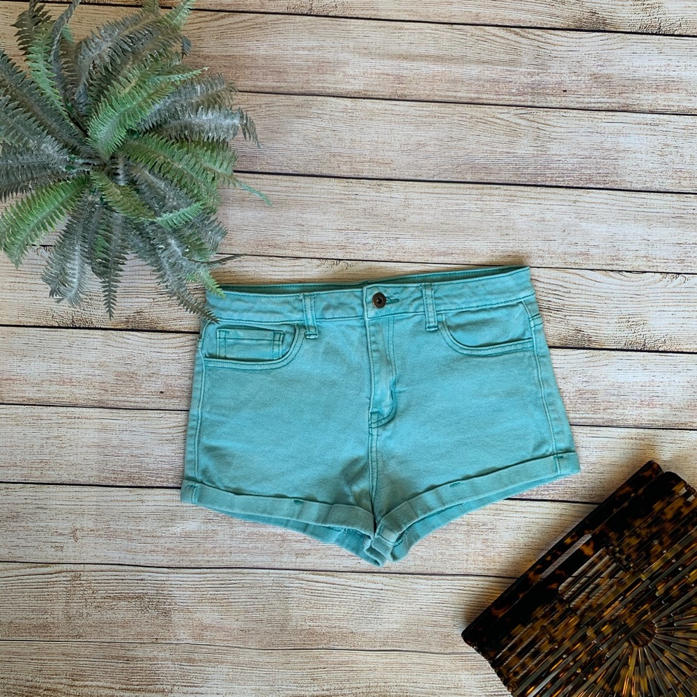 ✨5/$25✨ XXI Denim • pastel blue denim shorts